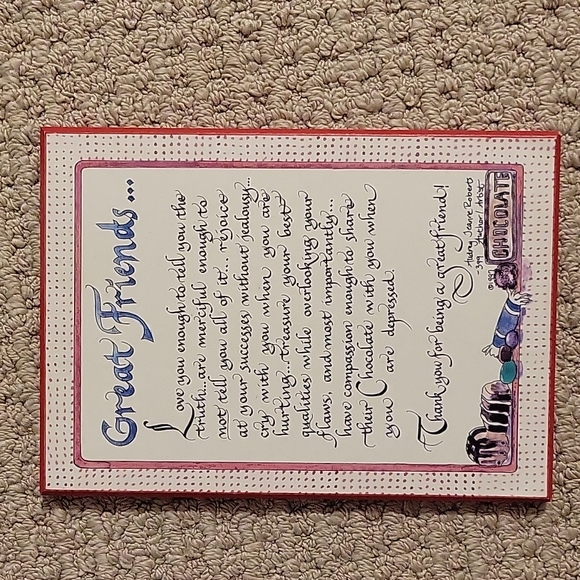 Wall Plaque Great Friends - Picture 1 of 2